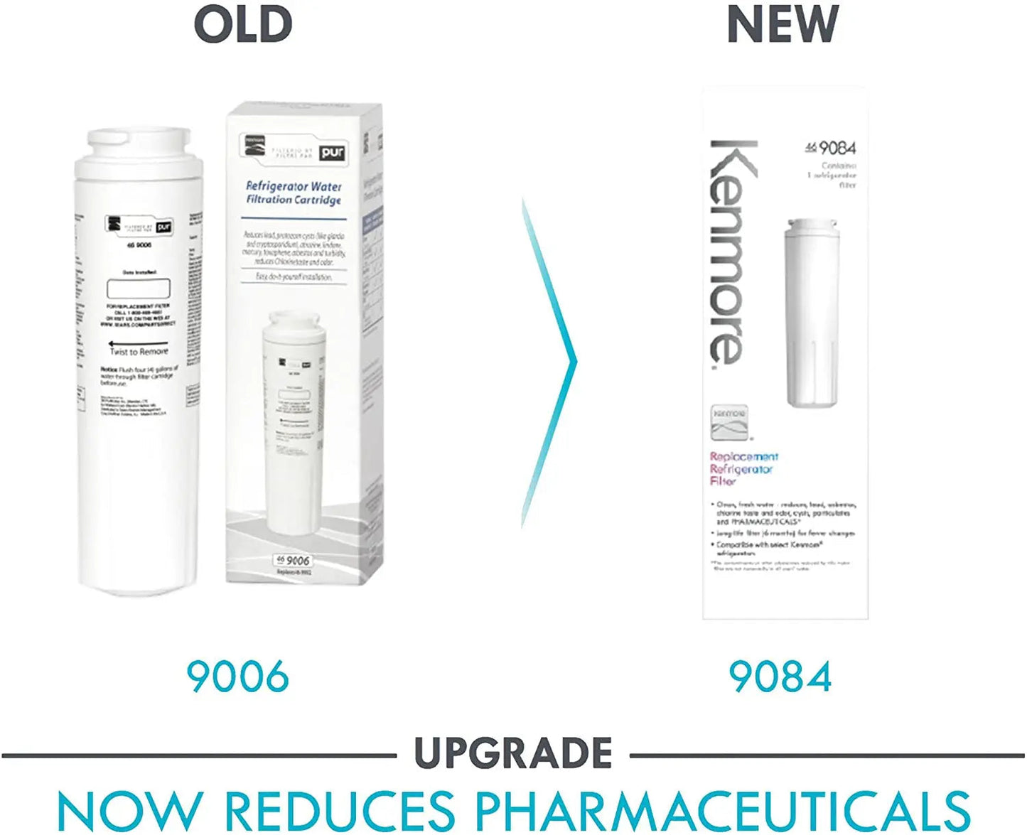 Kenmore 9084 9084 Refrigerator Water Filter, white Kenmore