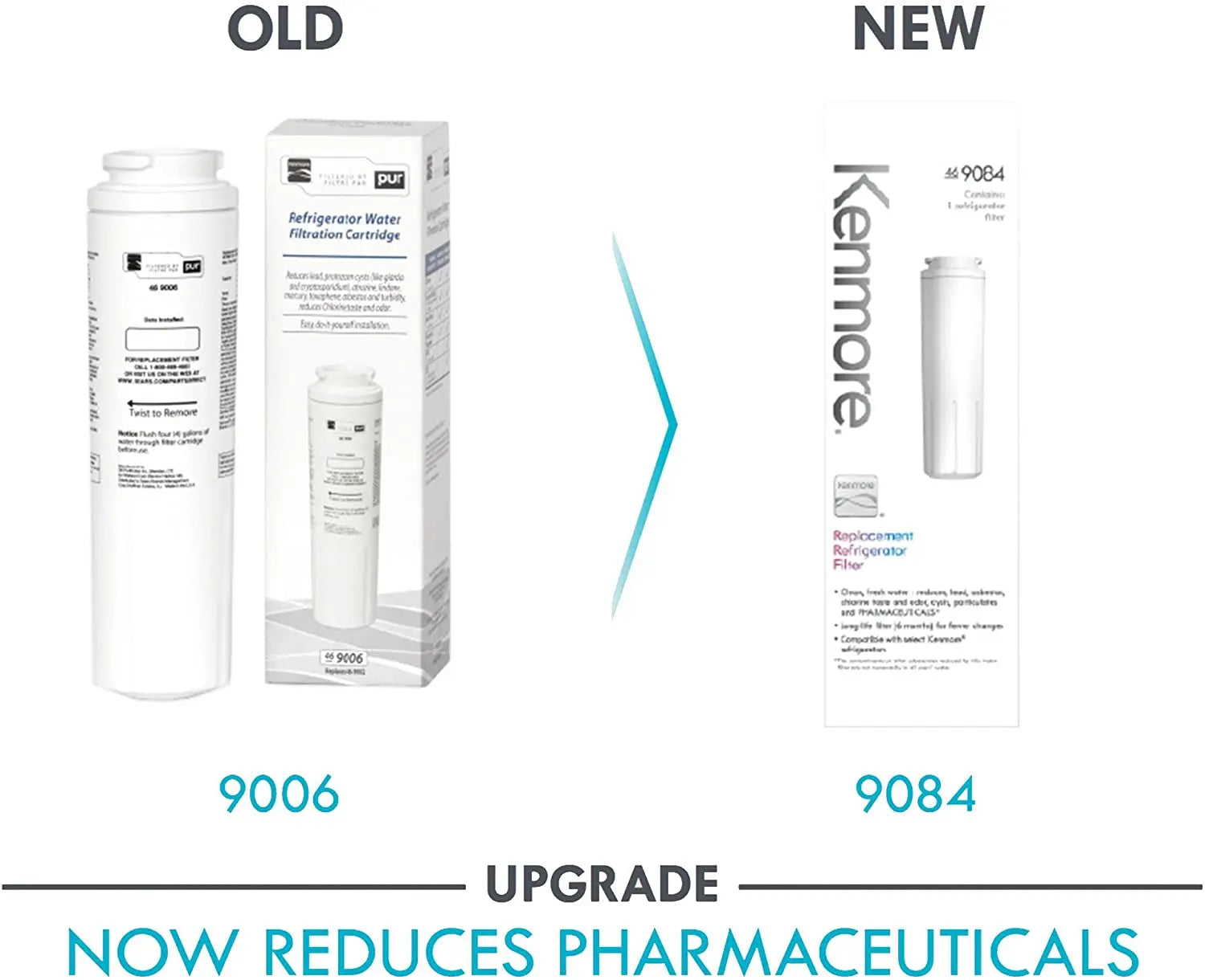 Kenmore 9084 9084 Refrigerator Water Filter, white Kenmore